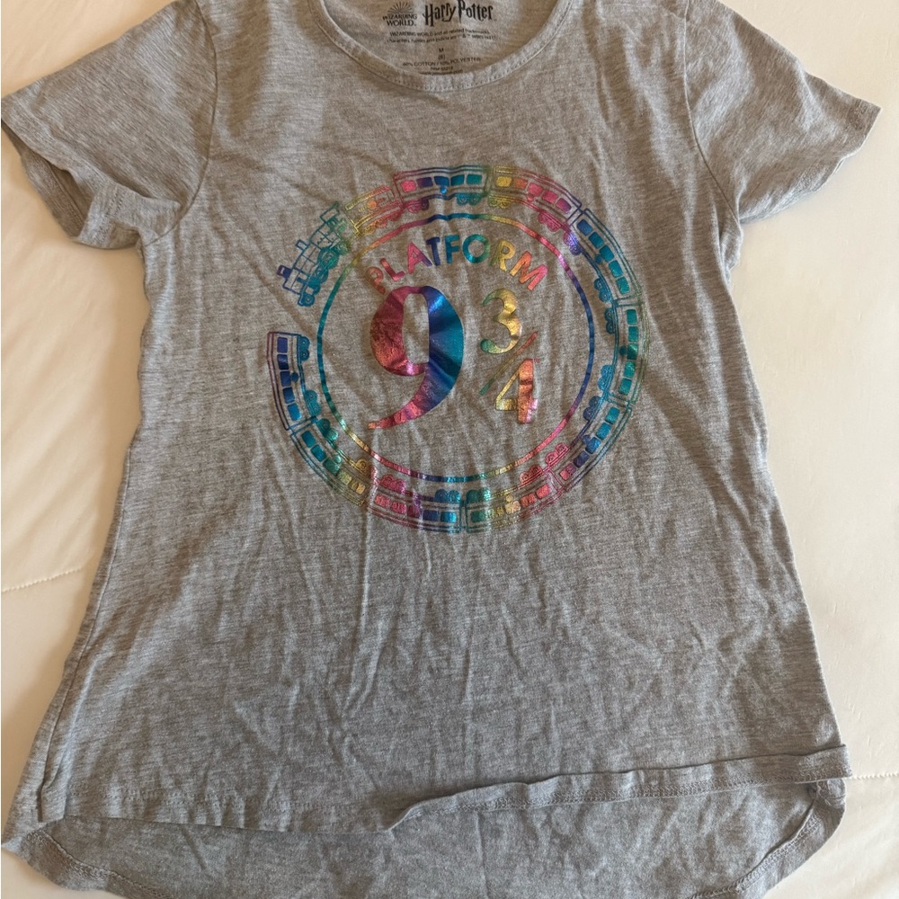 Warner Bros. Harry Potter Gray Logo Crewneck Tee